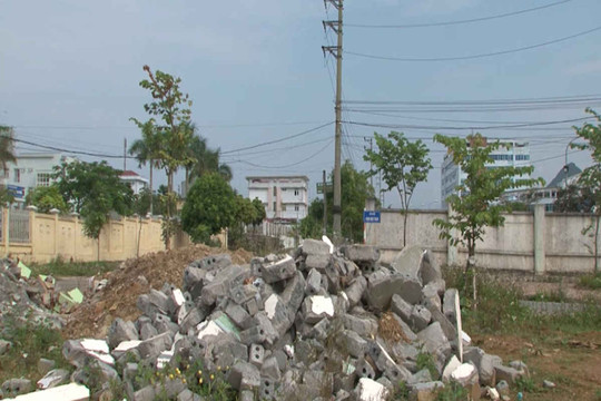 Thành phố Lai Châu: Khó khăn trong xử lý rác thải xây dựng
