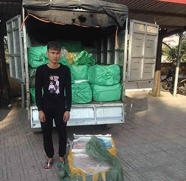 Xe tải chở hơn 1 tấn nầm lợn "bẩn" về Hà Nội tiêu thụ