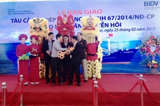 Hạ thủy con tàu vỏ thép thứ 2 tại tỉnh Thừa Thiên Huế