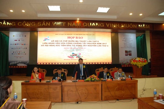 Họp báo lễ hội cà phê Buôn Ma Thuột 2017