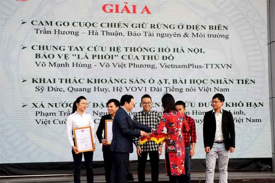 Báo TN&MT đạt giải A phóng sự xuất sắc về đề tài môi trường