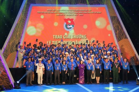 87 cán bộ Đoàn viên xuất sắc đạt giải thưởng Lý Tự Trọng 2017