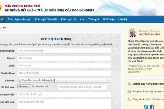 Triển khai kênh thông tin tương tác giữa Chính phủ với người dân, doanh nghiệp