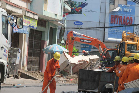 Bình Định: Sập nhà ba tầng khiến một người chết