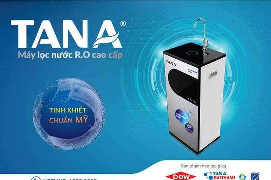 Máy lọc nước R.O Tân Á Hydrogen Rich đảm bảo an toàn cho sức khỏe