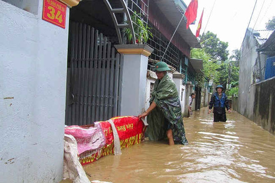 T.P Điện Biên Phủ: Mưa lớn gây ngập cục bộ