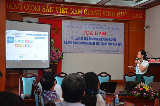 Quảng Ninh: Tọa đàm về Luật hỗ trợ doanh nghiệp nhỏ và khởi động fanpage DDCI