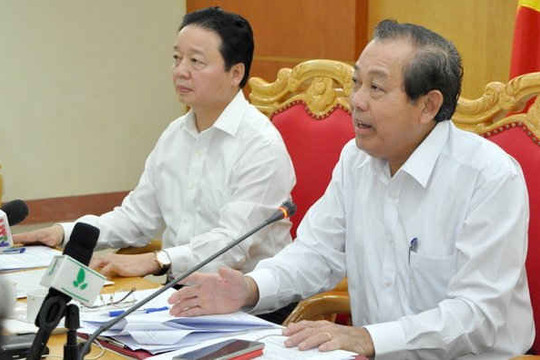 Phó Thủ tướng Thường trực Trương Hoà Bình: Hoàn thành dứt điểm bồi thường cho nhân dân 4 tỉnh miền Trung