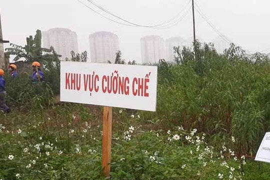 Quyết định thu hồi và cưỡng chế đất được niêm yết ở đâu?