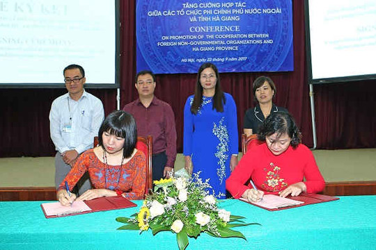 Tăng cường hợp tác giữa các tổ chức phi Chính phủ nước ngoài với Hà Giang