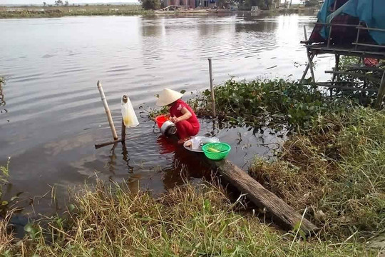 Thừa Thiên Huế: Thiếu nước sạch, hàng trăm hộ dân dùng nước sông ô nhiễm