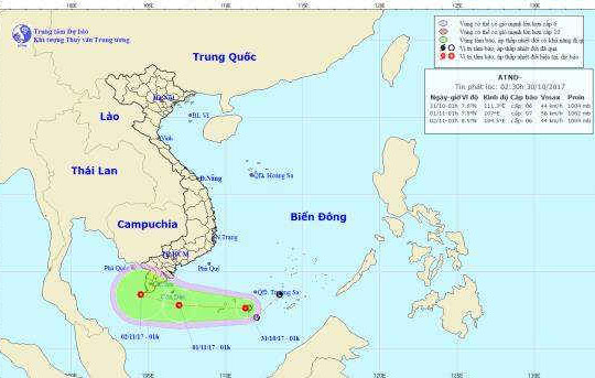 Thời tiết ngày 31/10: Áp thấp nhiệt đới lởn vởn ngoài biển