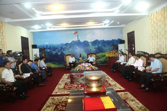 Bí thư Trung ương Đảng Nguyễn Văn Nên làm việc với lãnh đạo tỉnh Hà Giang