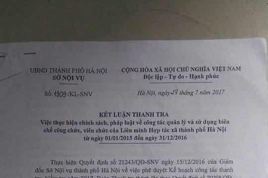 Chủ tịch Liên minh HTX TP. Hà Nội bị tố sai phạm hàng loạt?