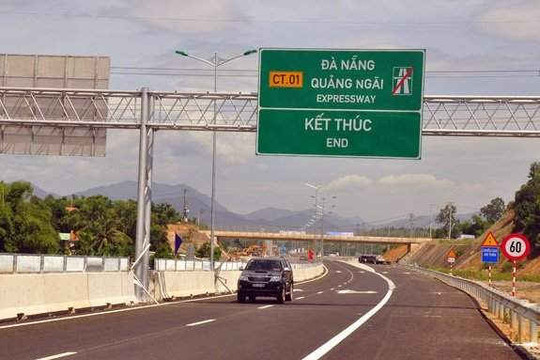 Cấm container, xe tải hạng nặng vào Cao tốc Đà Nẵng – Quảng Ngãi
