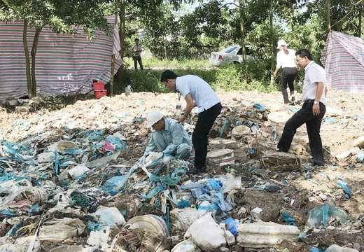 TX.Chí Linh (Hải Dương): Xử phạt 250 triệu đồng chôn lấp chất thải công nghiệp