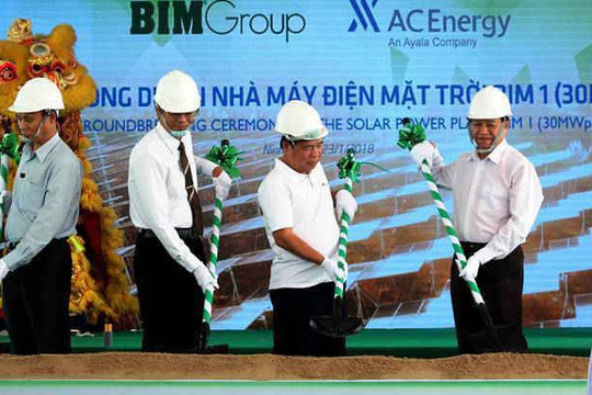 Tập đoàn BIM: Khởi công nhà máy điện mặt trời tại Ninh Thuận