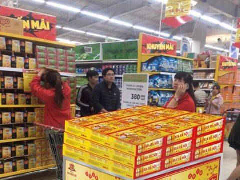 Bia Hà Nội đảm bảo hàng hóa tết Mậu Tuất 2018