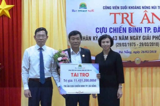 Trao tặng hơn 11 tỷ đồng tri ân cựu chiến binh Đà Nẵng