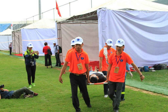 ASEAN diễn tập phối hợp cứu người trong siêu bão