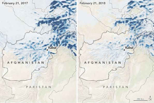 Tuyết rơi ít nhất trong nhiều năm, Afghanistan đối mặt với hạn hán
