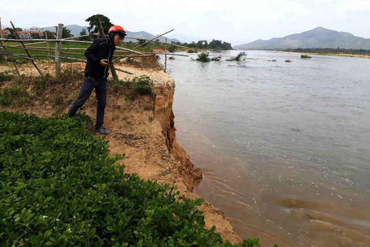Bình Định: Khai thác cát gây sạt lở đất canh tác của dân