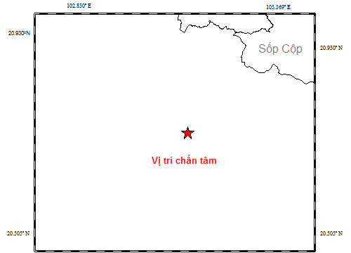 Khu vực gần biên giới Việt Nam - Lào xảy ra động đất 3,7 độ richter