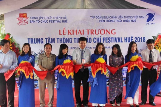 Khai trương Trung tâm Báo chí Festival Huế 2018