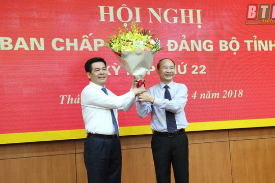 Ông Nguyễn Hồng Diên được bầu giữ chức Bí thư Tỉnh uỷ Thái Bình