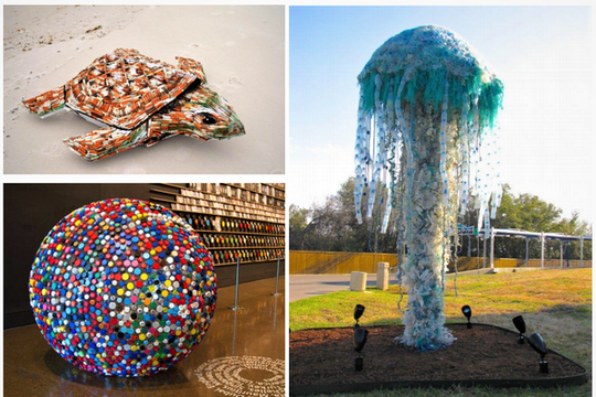 Cuộc thi sáng tác các tác phẩm nghệ thuật từ rác thải nhựa và phao xốp ở biển 2018