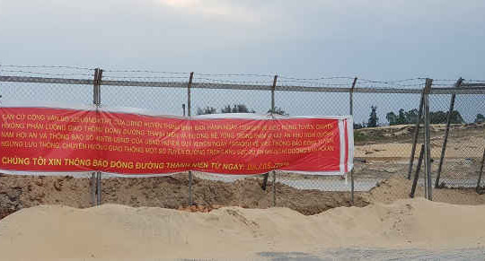 Quảng Nam: Người dân phản đối việc đóng đường tại dự án Khu nghỉ dưỡng Nam Hội An