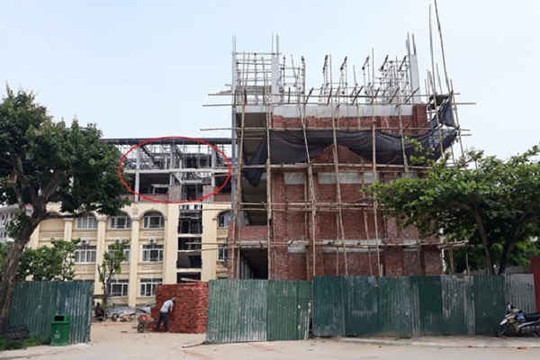 Trường Đại học Vinh (Nghệ An): Ngang nhiên xây nhà vượt phép 2 tầng