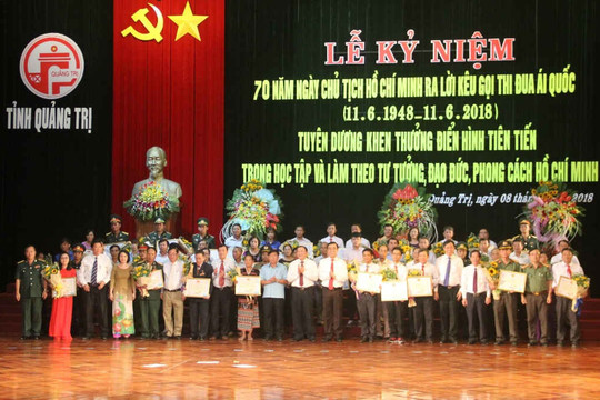 Quảng Trị: Kỷ niệm 70 năm ngày Chủ tịch Hồ Chí Minh ra Lời kêu gọi thi đua ái quốc