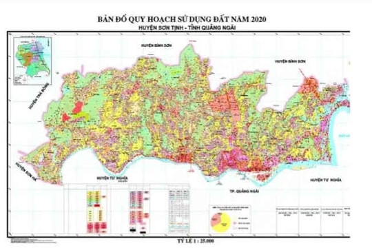 Quảng Ngãi: Bổ sung 48 vị trí chuyển mục đích sử dụng đất vào bản đồ Kế hoạch sử dụng đất năm 2017 huyện Sơn Tịnh