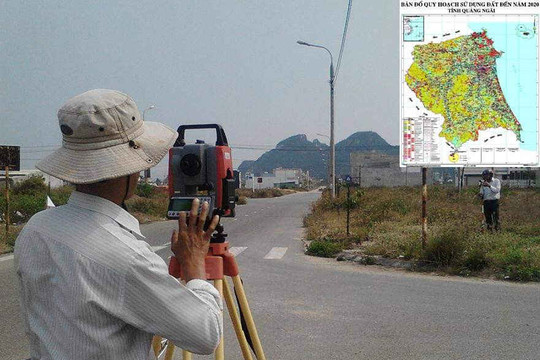 Thực hiện Dự án đo đạc, lập bản đồ địa chính; cấp giấy chứng nhận QSDĐ trên địa bàn TP. Quảng Ngãi và huyện Sơn Tịnh