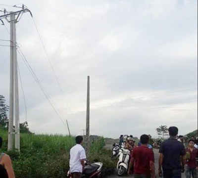 Nghệ An: Dựng cột viễn thông, 6 người bị điện giật thương vong