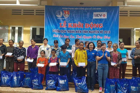 Quảng Trị: Hơn 200 đoàn viên thanh niên tham gia chiến dịch tình nguyện hè