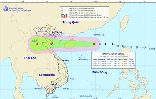 Ngày mai, bão số 3 đổ bộ trực tiếp vào các tỉnh từ Hải Phòng đến Hà Tĩnh