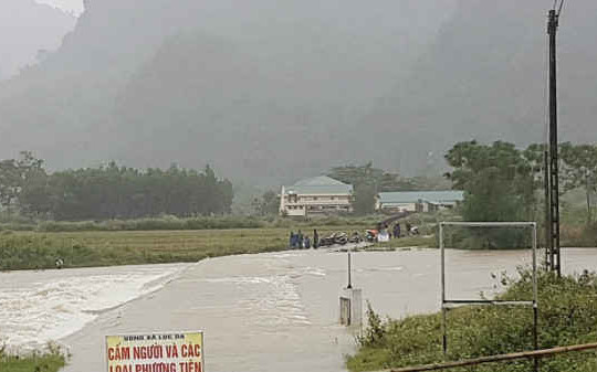 Nhà máy Thủy điện Khe Bố ở Nghệ An thông báo xả lũ