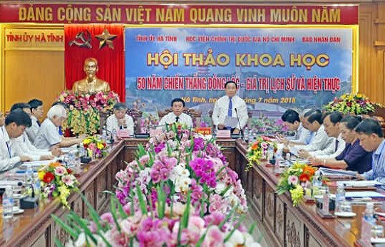 Hà Tĩnh: Tổ chức Hội thảo khoa học "50 năm Chiến thắng Đồng Lộc - Giá trị lịch sử và hiện thực"