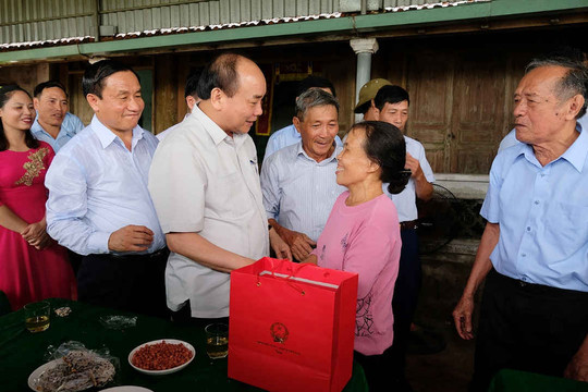 Thủ tướng kiểm tra mô hình nông thôn mới kiểu mẫu ở Hà Tĩnh