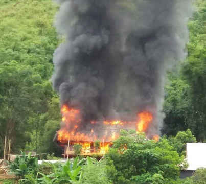 Điện Biên: Cháy nhà sàn thiệt hại gần 1 tỷ đồng
