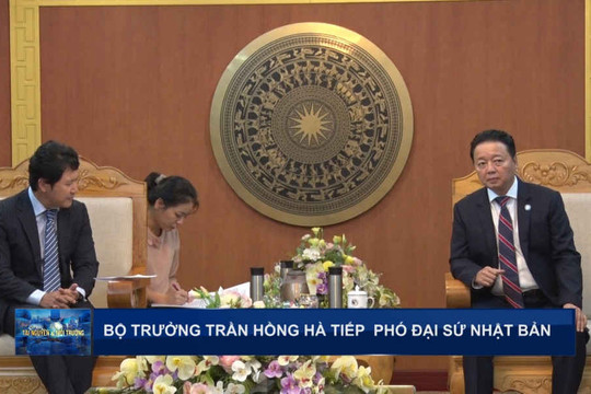 Bộ trưởng Trần Hồng Hà tiếp Phó Đại sứ Nhật Bản tại Việt Nam