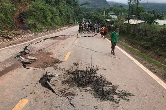 Sơn La: Sụt lún nghiêm trọng trên quốc lộ 6