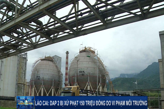 Lào Cai: DAP 2 bị xử phạt 150 triệu đồng do vi phạm môi trường