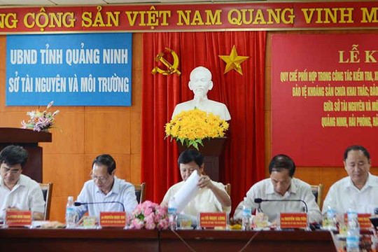 Quảng Ninh: Ký kết quy chế phối hợp quản lý về khoáng sản