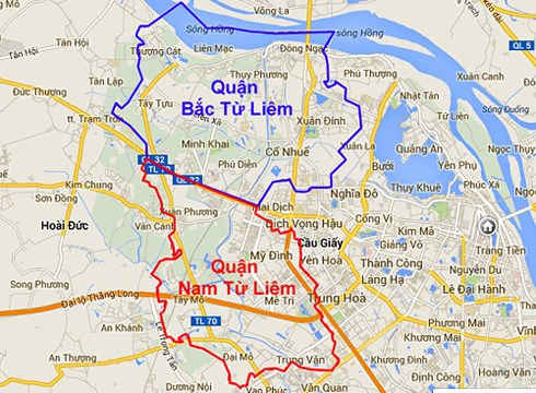 Hà Nội sẽ điều chỉnh địa giới hành chính 3 quận