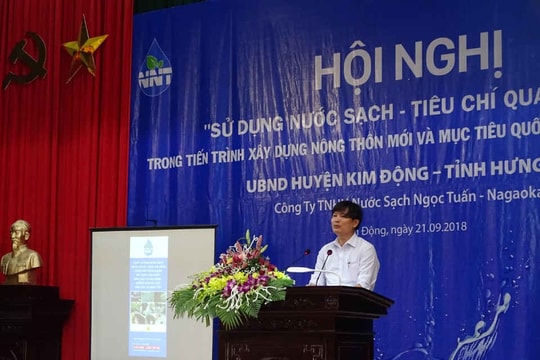 Hưng Yên: Huyện Kim Động tổ chức Hội nghị về sử dụng nước sạch