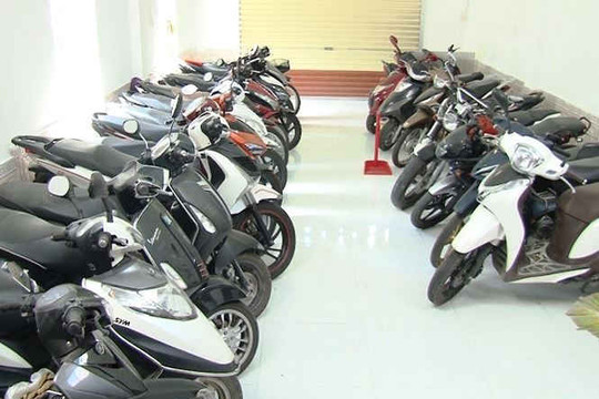 Huế: Phát hiện hơn 100 xe máy cầm cố sai quy định