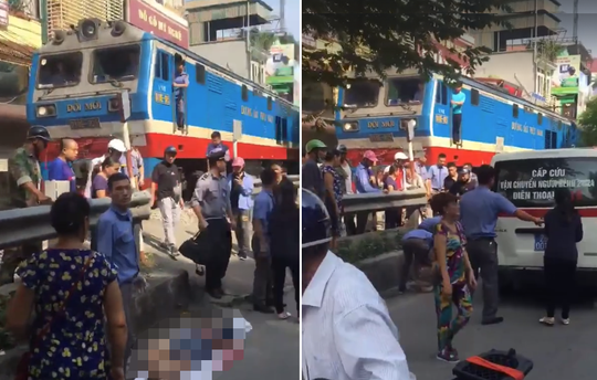 Hà Nội: Tai nạn chết người giữa phố khi tàu vừa ra khỏi ga